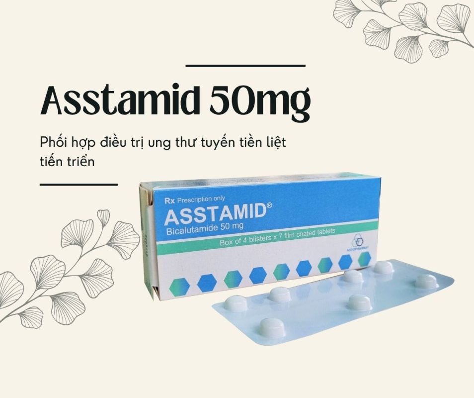 Asitam Inj Thuốc Asstamid 50mg điều trị ung thư tuyến tiền liệt tiến triển
