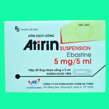 Thuốc Atirin Suspension có tác dụng giúp điều trị viêm mũi dị ứng, có hoặc không kèm viêm kết mạc