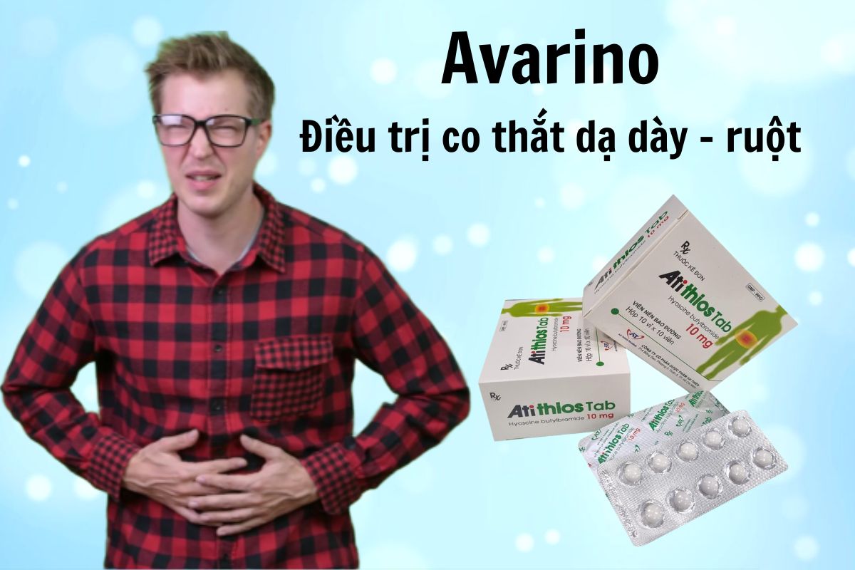 Atithios Tab 10mg 6 Thuốc Atithios Tab 10mg có tác dụng giúp giảm co thắt cơ trơn tại đường tiêu hóa và tiết niệu - sinh dục