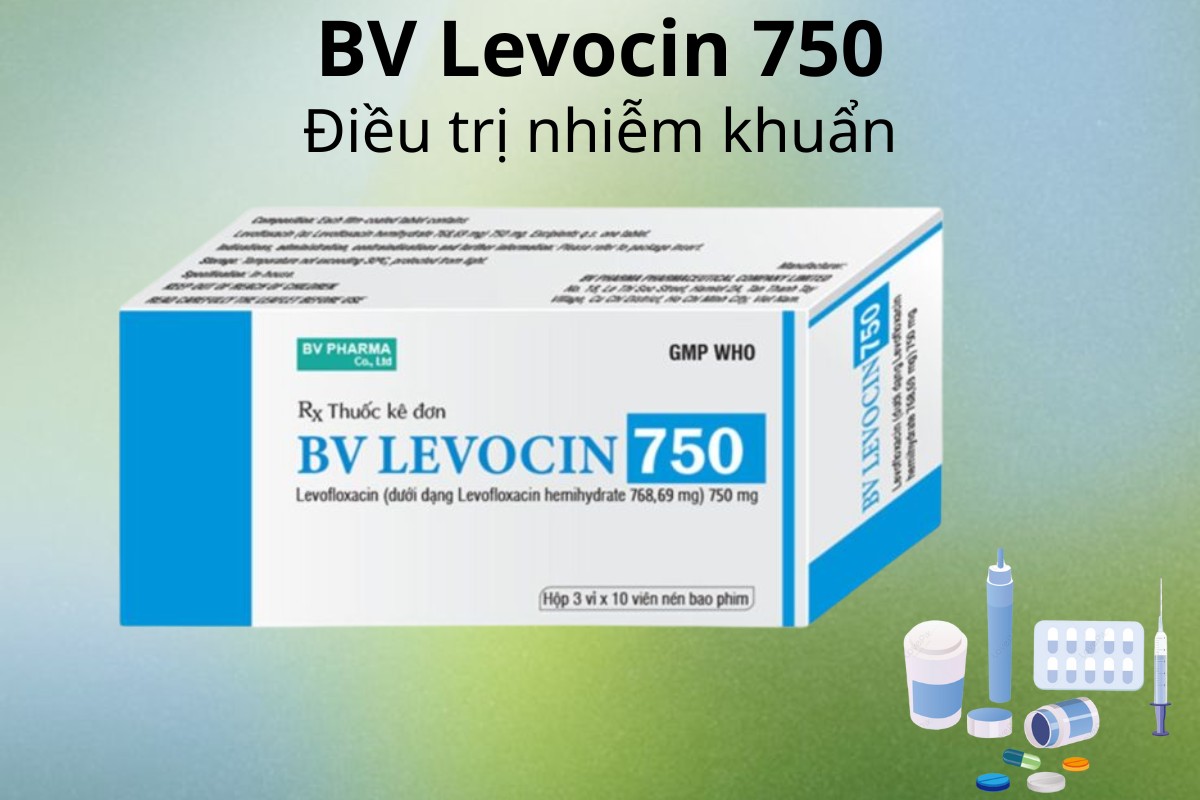 BV Levocin 750 6 BV Levocin 750 điều trị nhiễm khuẩn