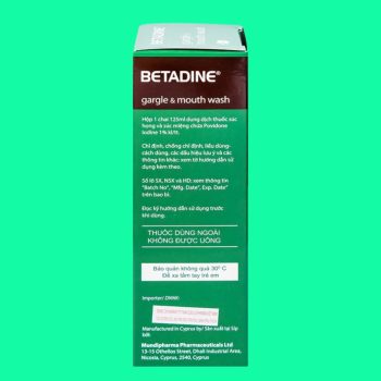 Betadine Gargle and Mouthwash 1%