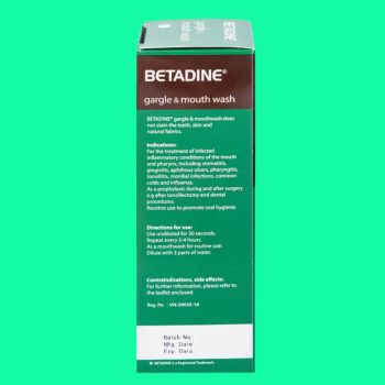Betadine Gargle and Mouthwash 1%