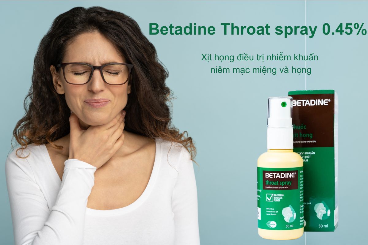 Betadine Throat spray 0.45% 12 Betadine Throat spray 0.45%