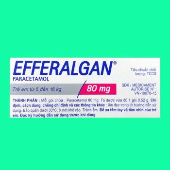 Bột sủi Efferalgan 80mg