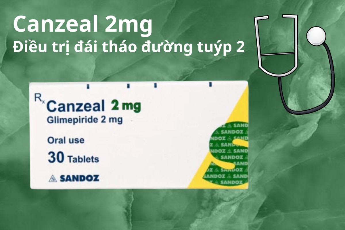 Canzeal 2mg 10 Canzeal 2mg điều trị đái tháo đường type 2