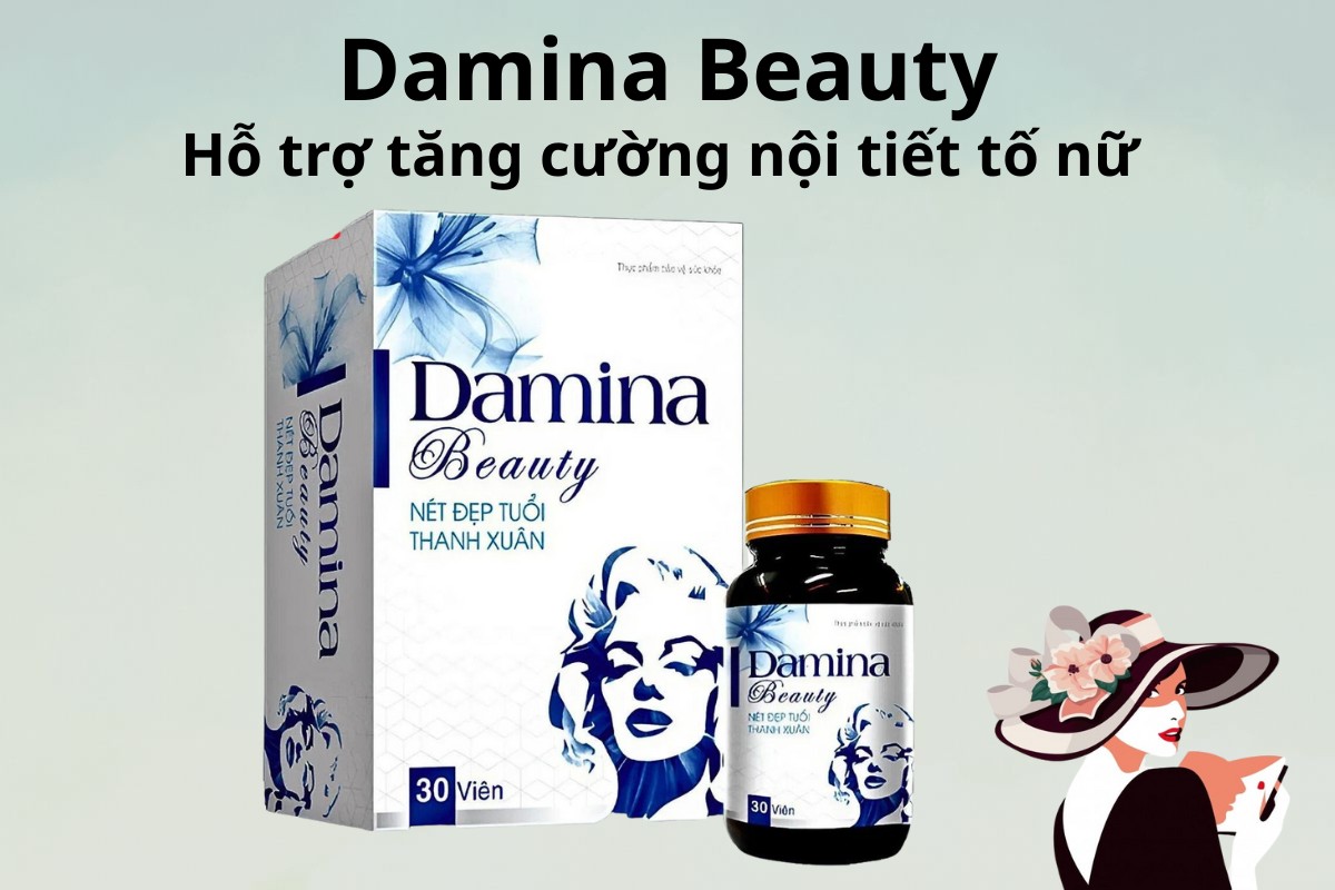 DAMINA BEAUTY hỗ trợ tăng cường nội tiết tố nữ