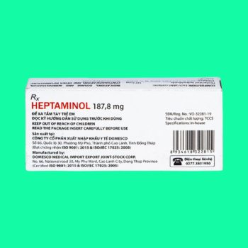 Heptaminol 187,8 mg