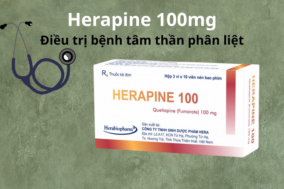 Herapine 100 5 Herapine 100 điều trị tâm thần phân liệt
