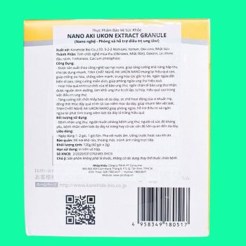 NANO Aki Ukon Extract Granule có tác dụng hỗ trợ hiệu quả trong việc chống oxy hóa, giảm viêm