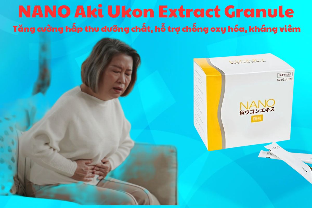 NANO Aki Ukon Extract Granule 10 NANO Aki Ukon Extract Granule có tác dụng hỗ trợ hiệu quả trong việc chống oxy hóa, giảm viêm