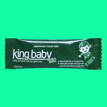 Sirohocam Thanh Diệp King Baby có tác dụng làm dịu cổ họng và hỗ trợ giảm kích ứng do ho