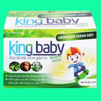 Sirohocam Thanh Diệp King Baby có tác dụng làm dịu cổ họng và hỗ trợ giảm kích ứng do ho