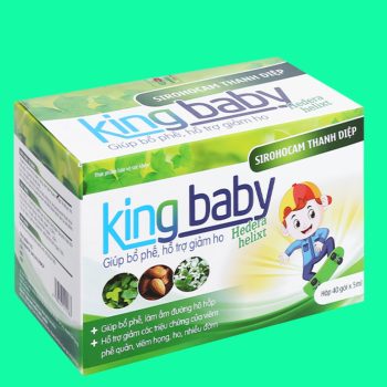 Sirohocam Thanh Diệp King Baby có tác dụng làm dịu cổ họng và hỗ trợ giảm kích ứng do ho