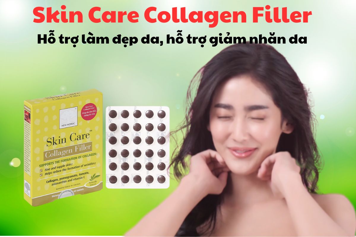 Skin Care Collagen Filler 13 Skin Care Collagen Filler có tác dụng hỗ trợ cải thiện độ mịn màng, mềm mại của làn da