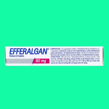 Viên đặt Efferalgan 80mg