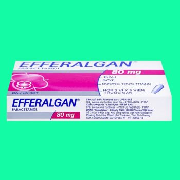 Viên đặt Efferalgan 80mg