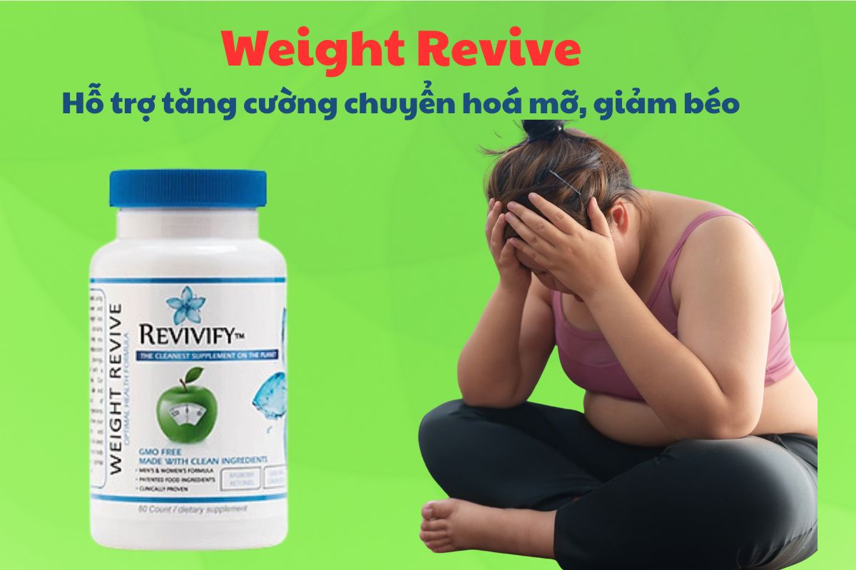Weight Revive có tác dụng hỗ trợ thúc đẩy quá trình chuyển hóa chất béo trong cơ thể, góp phần vào việc kiểm soát cân nặng