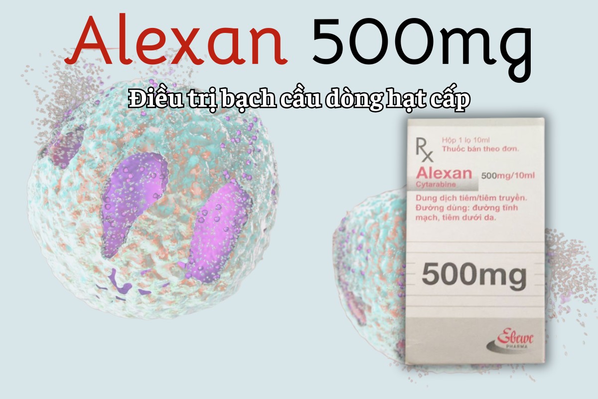 Alexan điều trị bệnh bạch cầu dòng hạt cấp