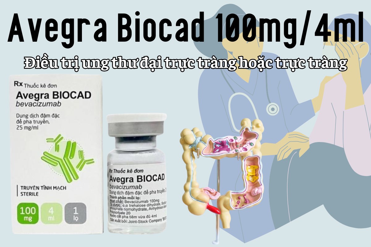 Avegra Biocad 100mg/4ml 6 Avegra Biocad 100mg/4ml điều trị ung thư đại trực tràng