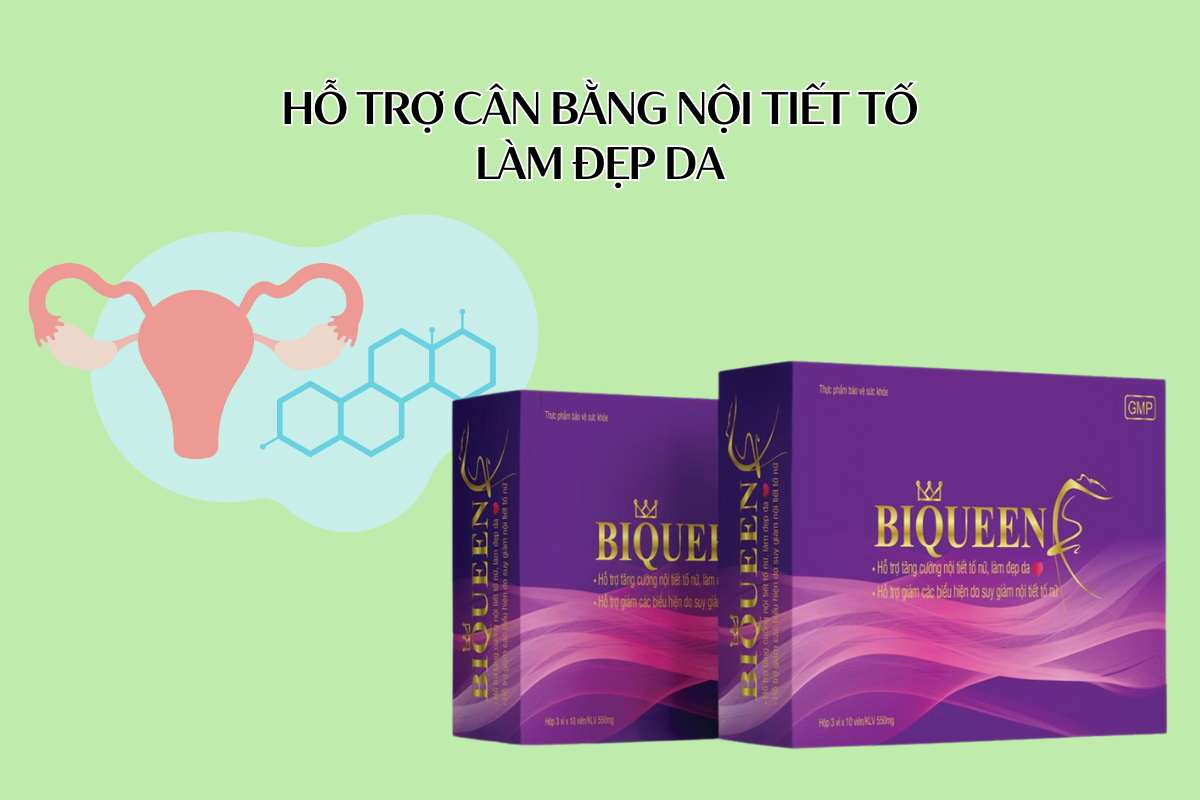 BiQueen 7 BiQueen hỗ trợ cân bằng nội tiết tố, làm đẹp da
