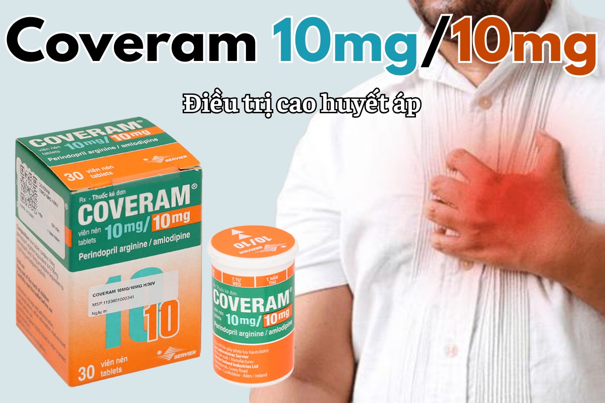 Coveram 10mg/10mg 9 Coveram 10mg/10mg điều trị cao huyết áp