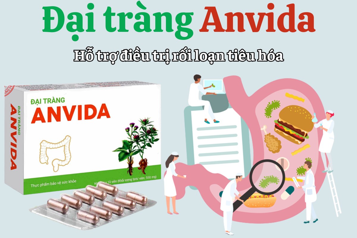 Đại tràng Anvida 6 Đại tràng Anvida hỗ trợ điều trị rối loạn tiêu hóa