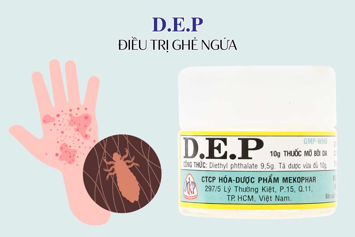 Thuốc D.E.P 7 Thuốc D.E.P điều trị ghẻ ngứa