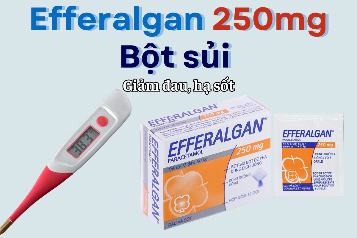 Efferalgan 250mg Bột sủi 6 Efferalgan 250mg Bột sủi giảm đau hạ sốt