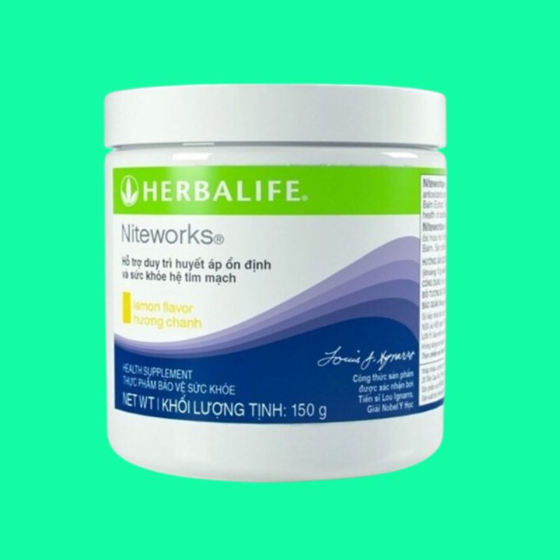 Niteworks Hand Example Herbalife Niteworks hỗ trợ duy trì huyết áp và sức khỏe tim mạch ổn định