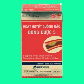 Hoạt Huyết Dưỡng Não Đông Dược 5 có tác dụng hỗ trợ tăng cường tuần hoàn máu lên não, thúc đẩy quá trình lưu thông máu toàn cơ thể
