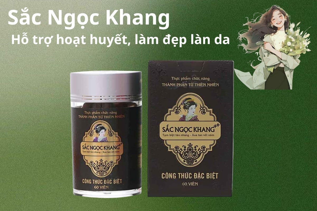 Sắc Ngọc Khang hỗ trợ hoạt huyết, làm đẹp làn da