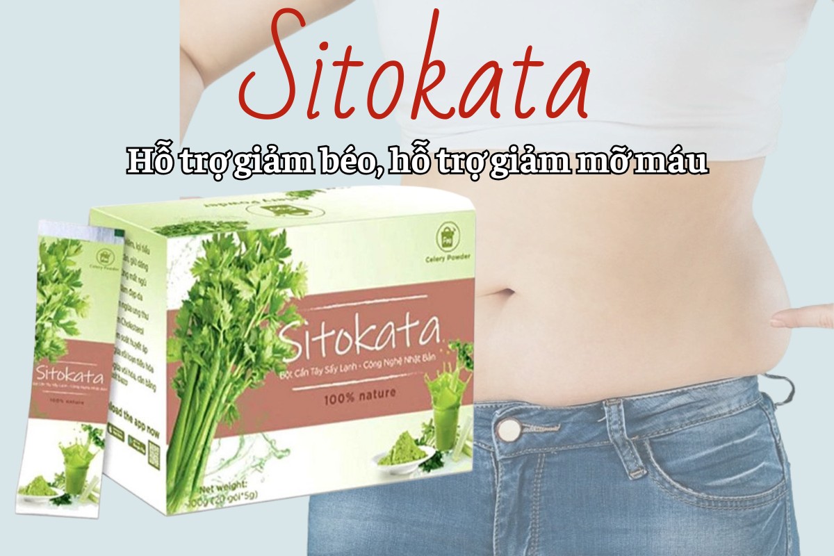 Sitokata 10 Sitokata hỗ trợ giảm béo, giảm mỡ máu và tăng cường chuyển hóa chất béo