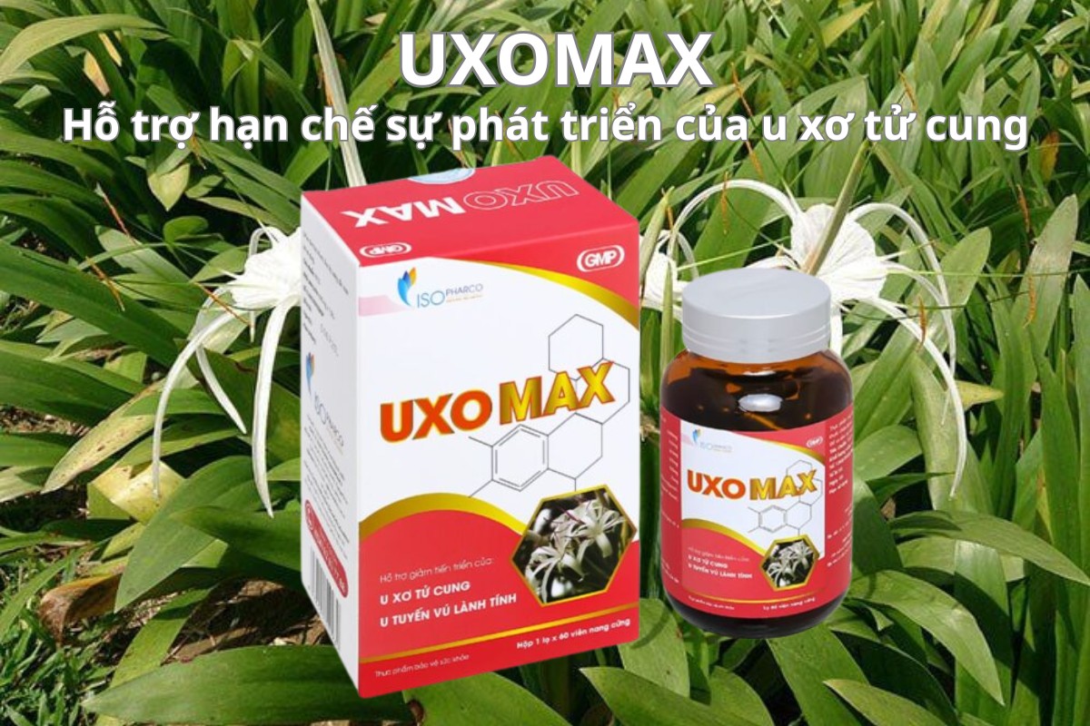 UXOMAX 9 UXOMAX hỗ trợ hạn chế sự phát triển của u xơ tử cung