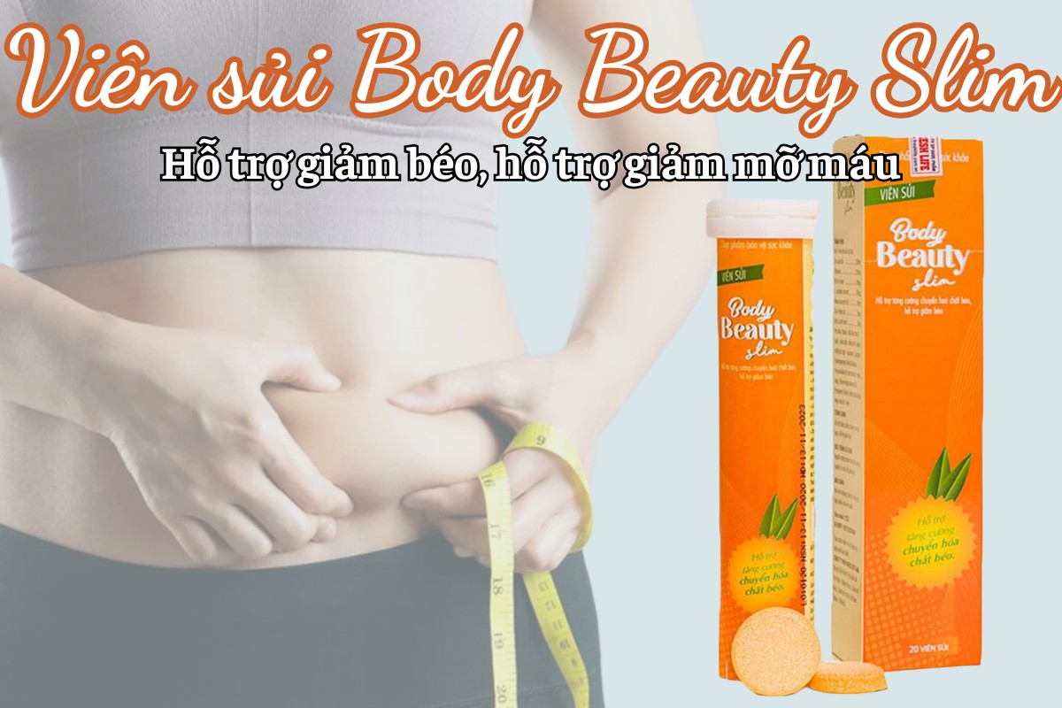 Viên sủi Body Beauty Slim 8 Viên sủi Body Beauty Slim hỗ trợ giảm béo, tăng cường chuyển hóa chất béo