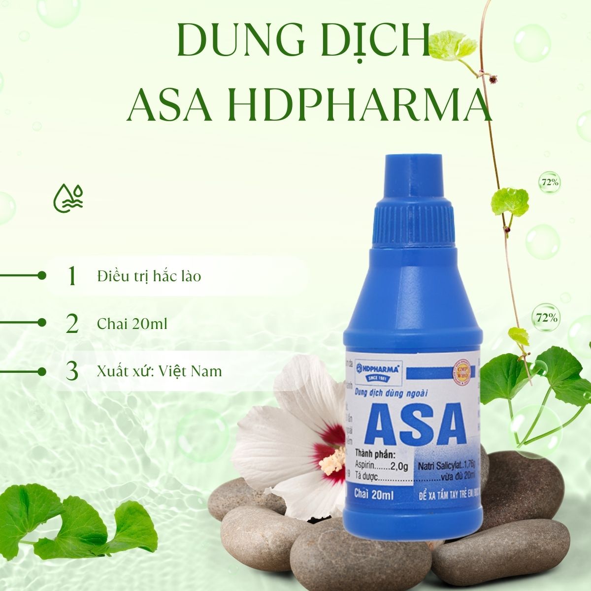 ASA HDPharma 9 ASA HDPharma điều trị hắc lào, nấm da