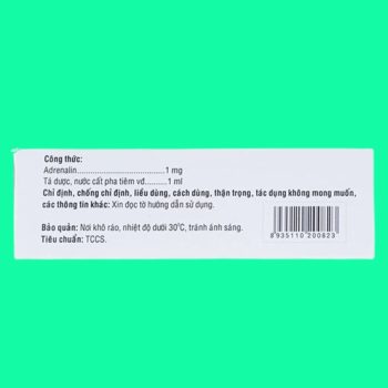 Adrenalin 1mg/1ml Vinphaco