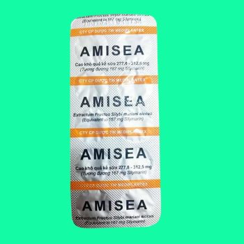 Thuốc Amisea 167mg Mediplantex có tác dụng hỗ trợ điều trị viêm gan mạn, xơ gan