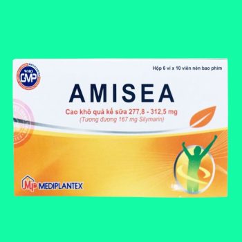 Thuốc Amisea 167mg Mediplantex có tác dụng hỗ trợ điều trị viêm gan mạn, xơ gan