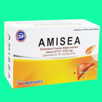 Thuốc Amisea 167mg Mediplantex có tác dụng hỗ trợ điều trị viêm gan mạn, xơ gan