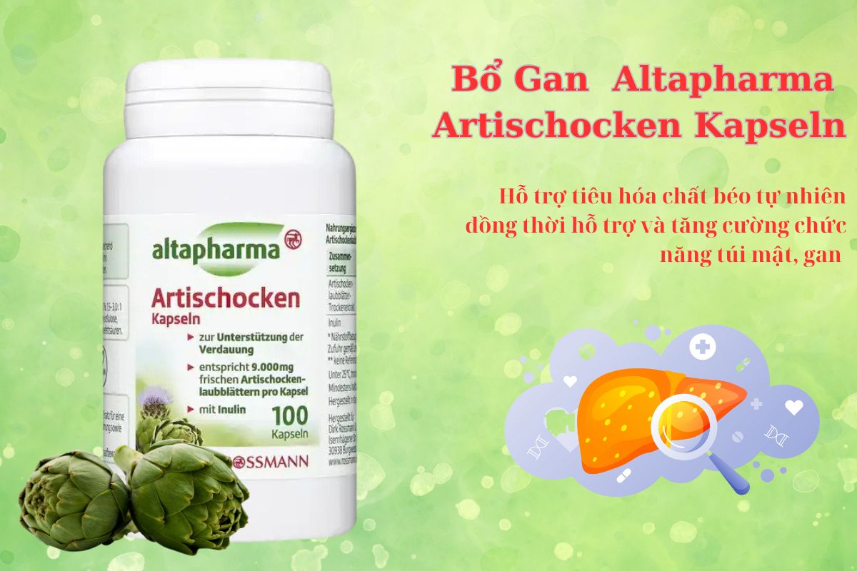 Bổ Gan Altapharma Artischocken Kapseln 10 Bổ Gan Altapharma Artischocken Kapseln