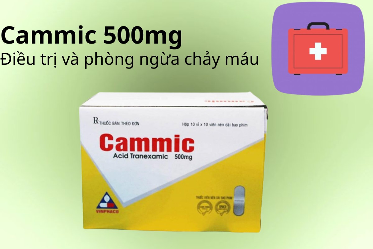 Cammic 500mg 7 Cammic 500mg điều trị và phòng ngừa chảy máu