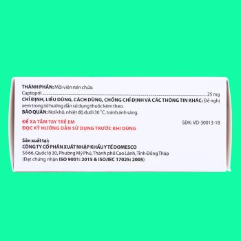 Captopril 25mg Domesco