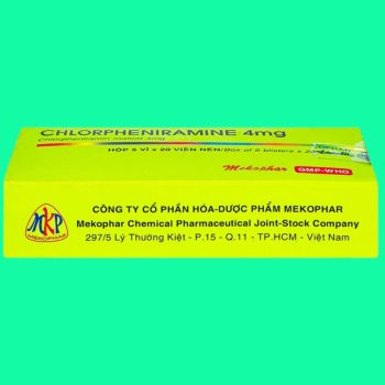 Thuốc Chlorpheniramine 4mg Mekophar có tác dụng điều trị viêm mũi dị ứng