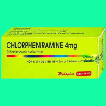 Thuốc Chlorpheniramine 4mg Mekophar có tác dụng điều trị viêm mũi dị ứng