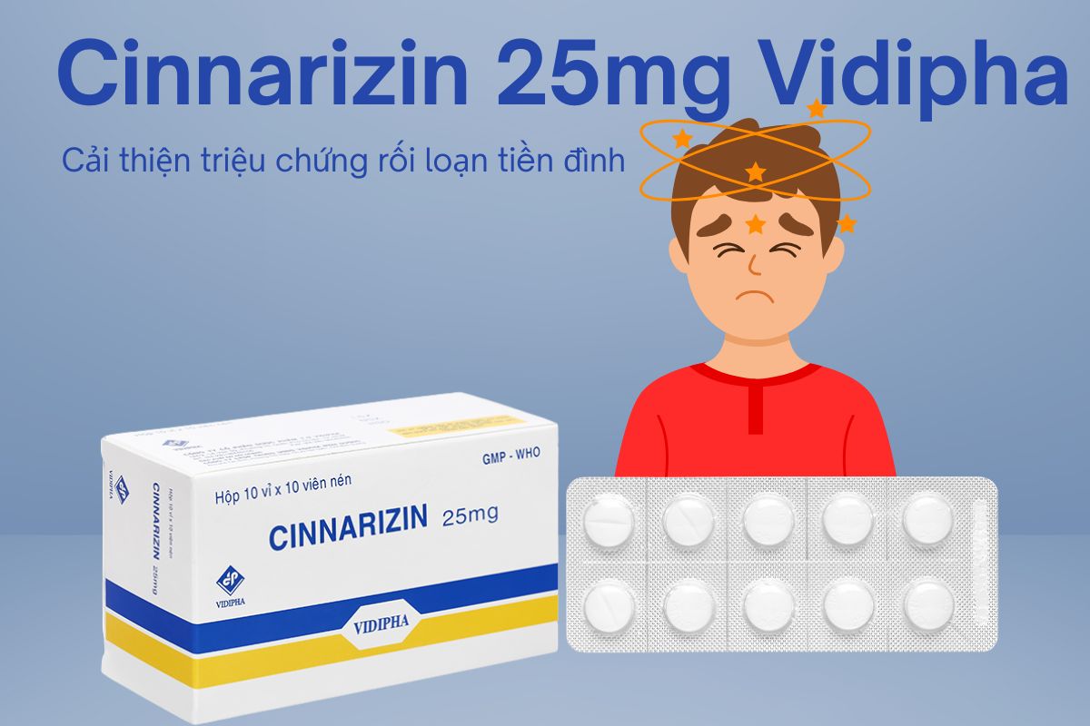 Cinnarizin 25mg Vidipha 10 Cinnarizin 25mg Vidipha