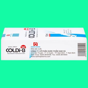 Thuốc xịt mũi Coldi-B có tác dụng giúp giảm ngạt mũi tạm thời