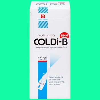Thuốc xịt mũi Coldi-B có tác dụng giúp giảm ngạt mũi tạm thời