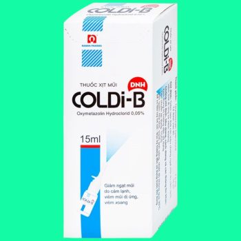 Thuốc xịt mũi Coldi-B có tác dụng giúp giảm ngạt mũi tạm thời