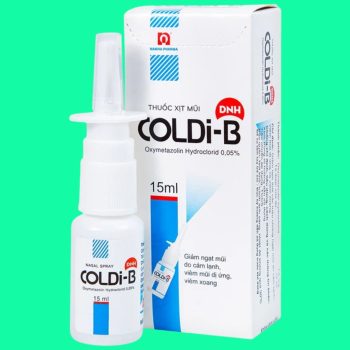 Thuốc xịt mũi Coldi-B có tác dụng giúp giảm ngạt mũi tạm thời