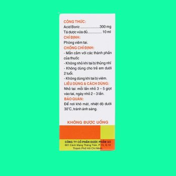 Cồn Boric 3% Dược 3-2